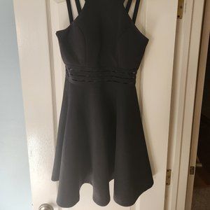 City Studio Black Fit & Flare Dress Size 5 Juniors